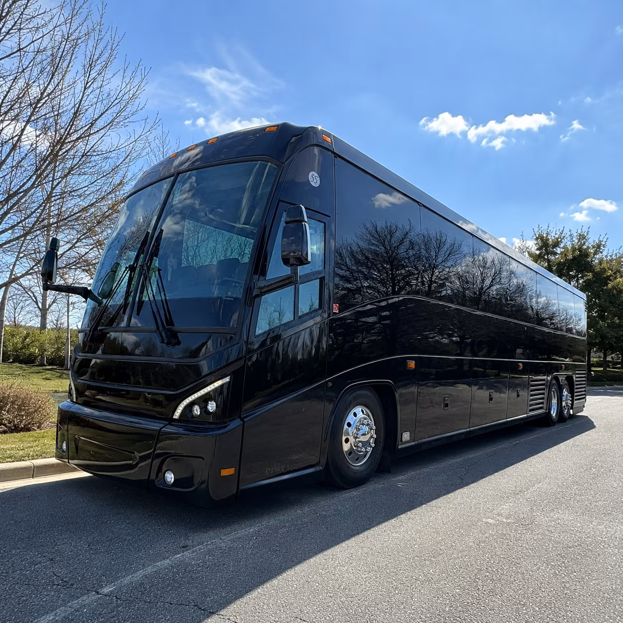 draper ride to the game in comfort with a draper charter bus