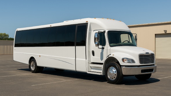 Exterior of Charter Bus Company Layton's 18 Passenger Minibus in Layton