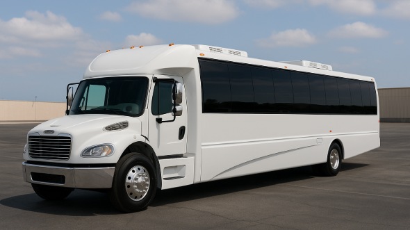 Exterior of Charter Bus Company Herriman's 28 Passenger Mini bus in Herriman