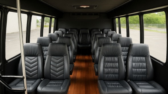 Interior of Charter Bus Company Herriman's 30 Passenger Minibus in Herriman
