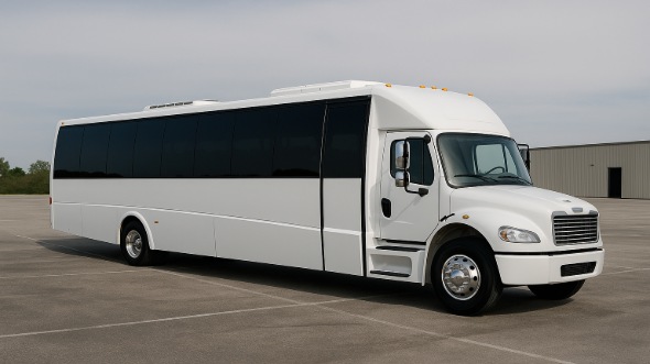 Exterior of Charter Bus Company Draper's 35 Passenger Minibus in Draper