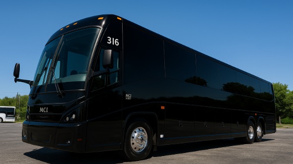 Exterior of Charter Bus Company Herriman's 54 Passenger Charter Bus in Herriman