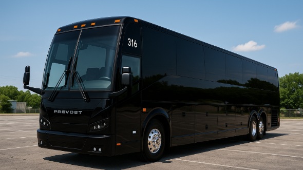 Exterior of Charter Bus Company Ogden's 55 Passenger Charter Bus in Ogden