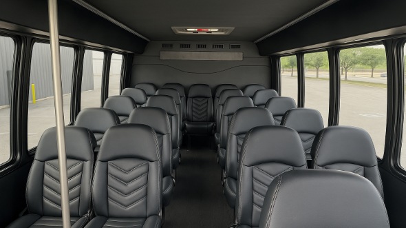 herriman 18 passenger minibus inside