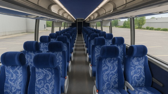 herriman 55 passenger charter bus inside