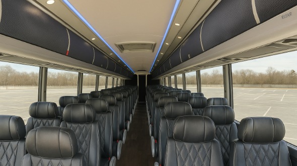 herriman 56 passenger charter bus inside